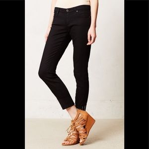 Ag the Stevie slim straight cuffed jeans black 28